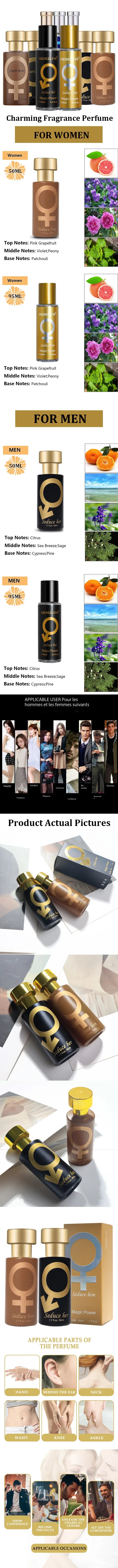 Perfume Spray Pheromone Flirting Seduction Charming Air Refreshing Skin Mist Lasting Fragrance Party Dating Perfume 50ML/95ML